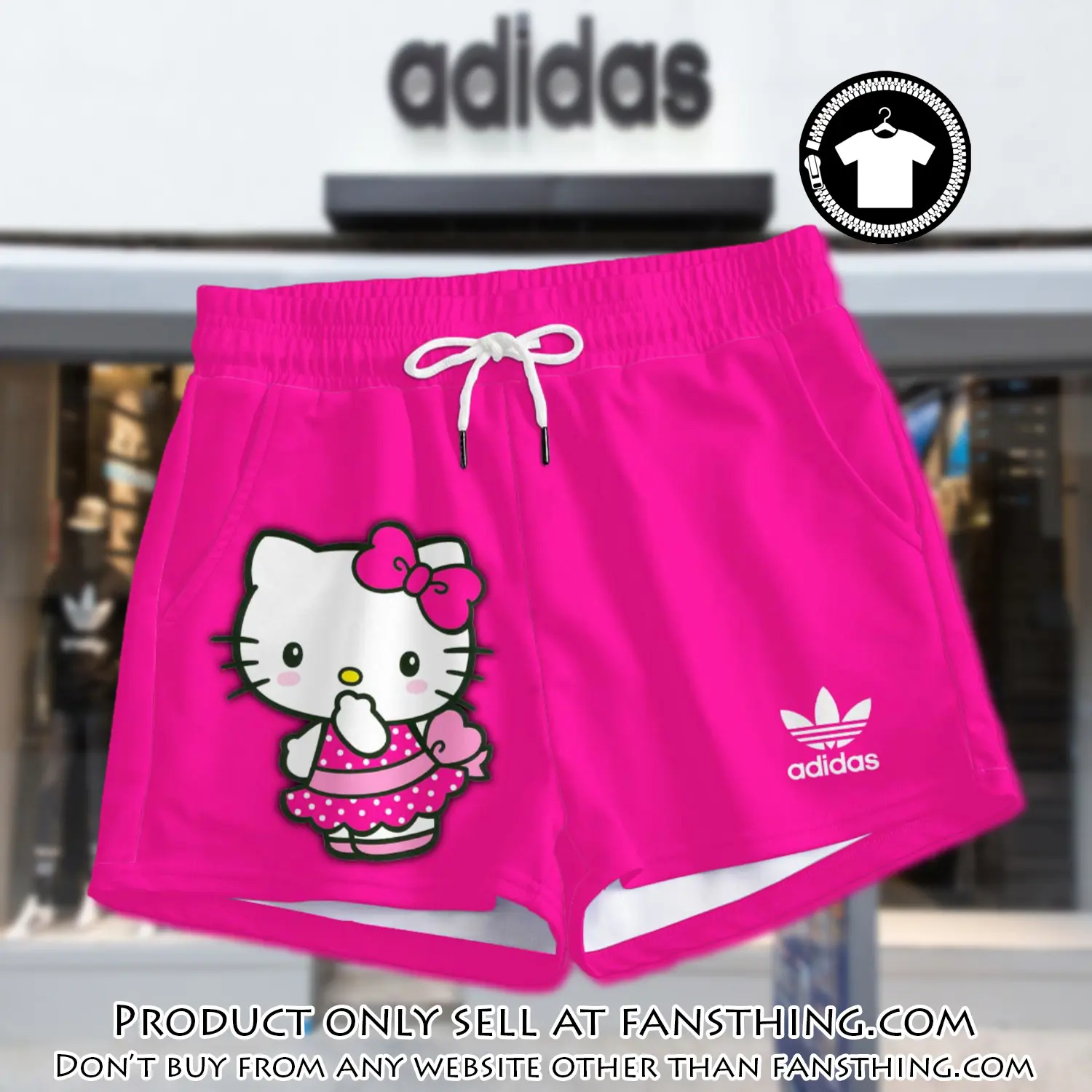 Premium hello kitty in adidas women shorts lady beach shorts wms1080 fst0739718